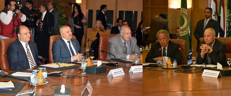 In a conference attended by the three Arab League leaders
